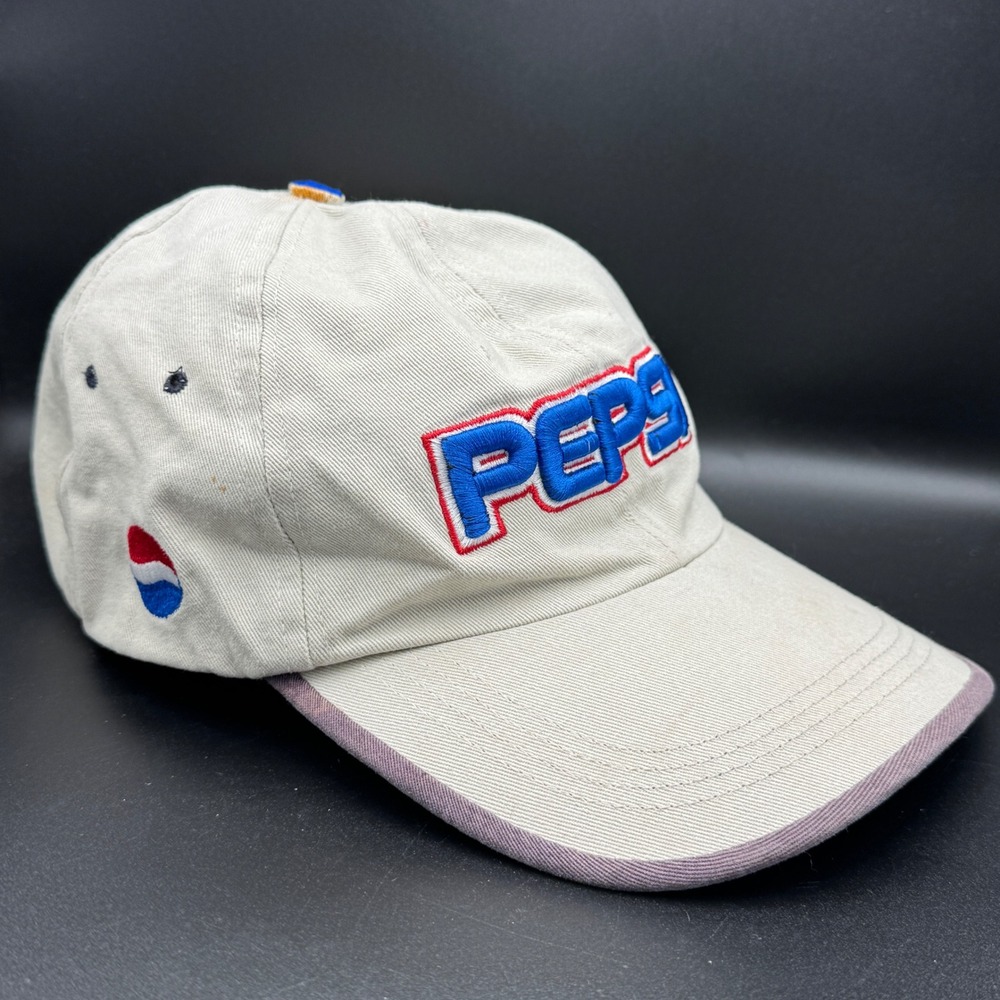 Vintage Pepsi Baseball Cap Embroidered Logo Adjustable Hat Ahead‎ Headgear